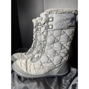 Columbia Minx Mid ll Quilted Omni-Tech Waterproof Insulated Snow Boot Gray Women